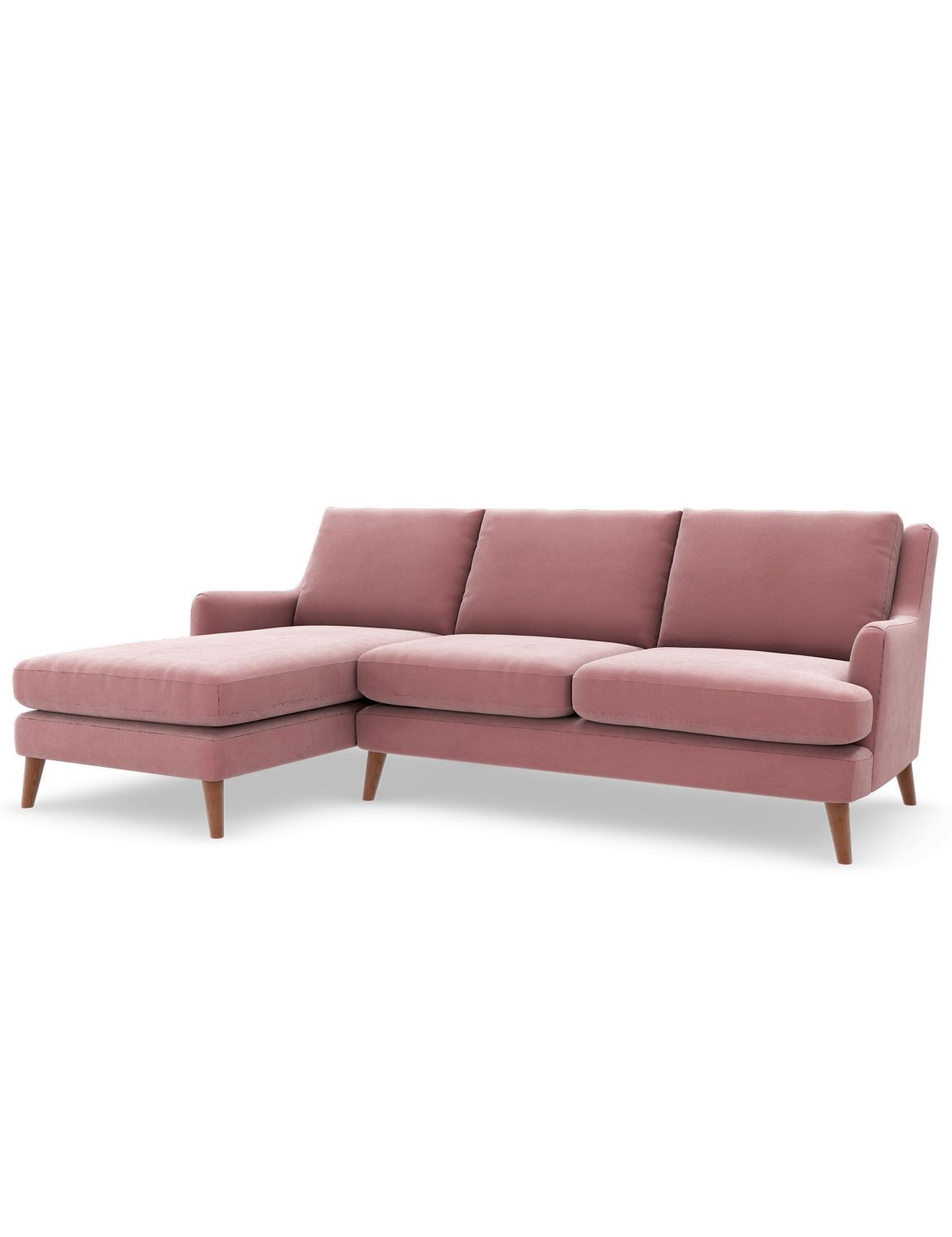 Ashton Corner Chaise Sofa (Left-Hand) pink