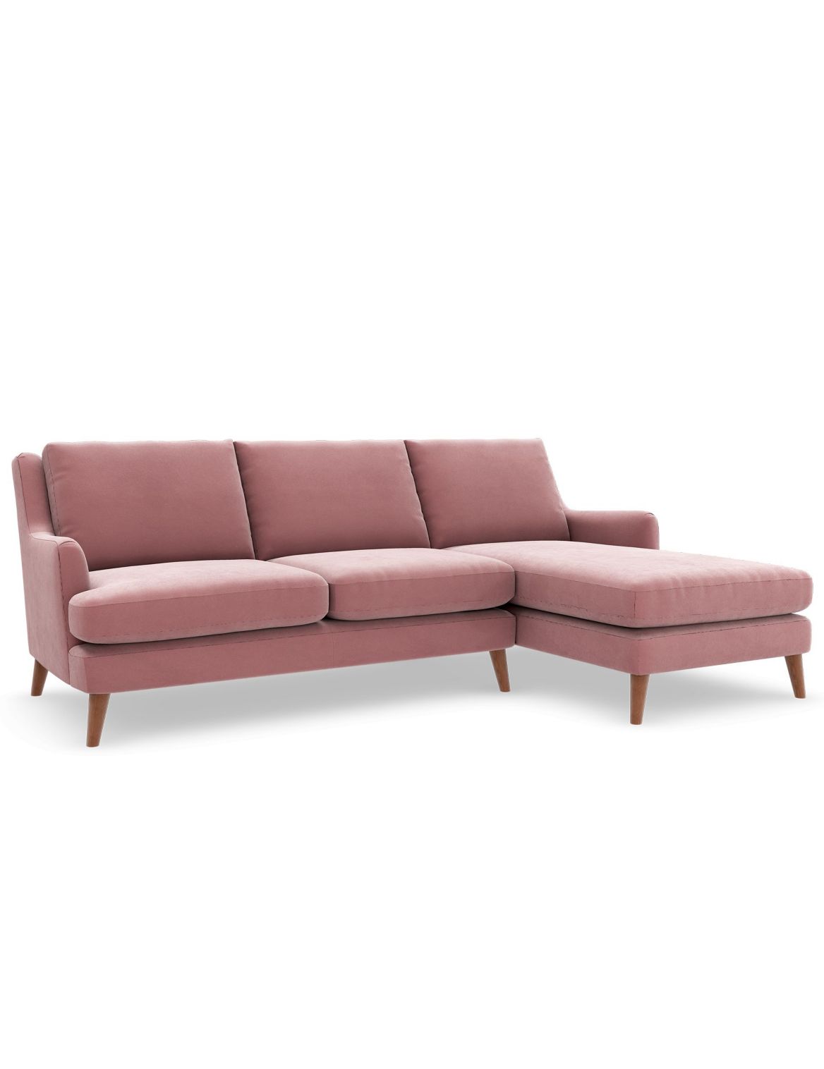 Ashton Corner Chaise Sofa (Right-Hand) pink