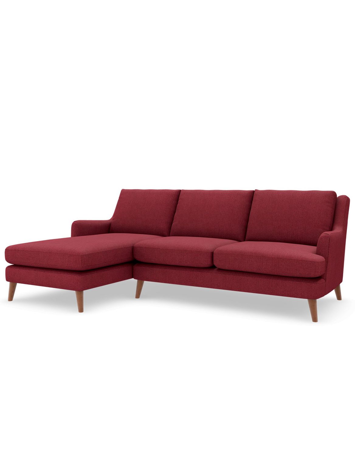 Ashton Corner Chaise Sofa (Left-Hand) red