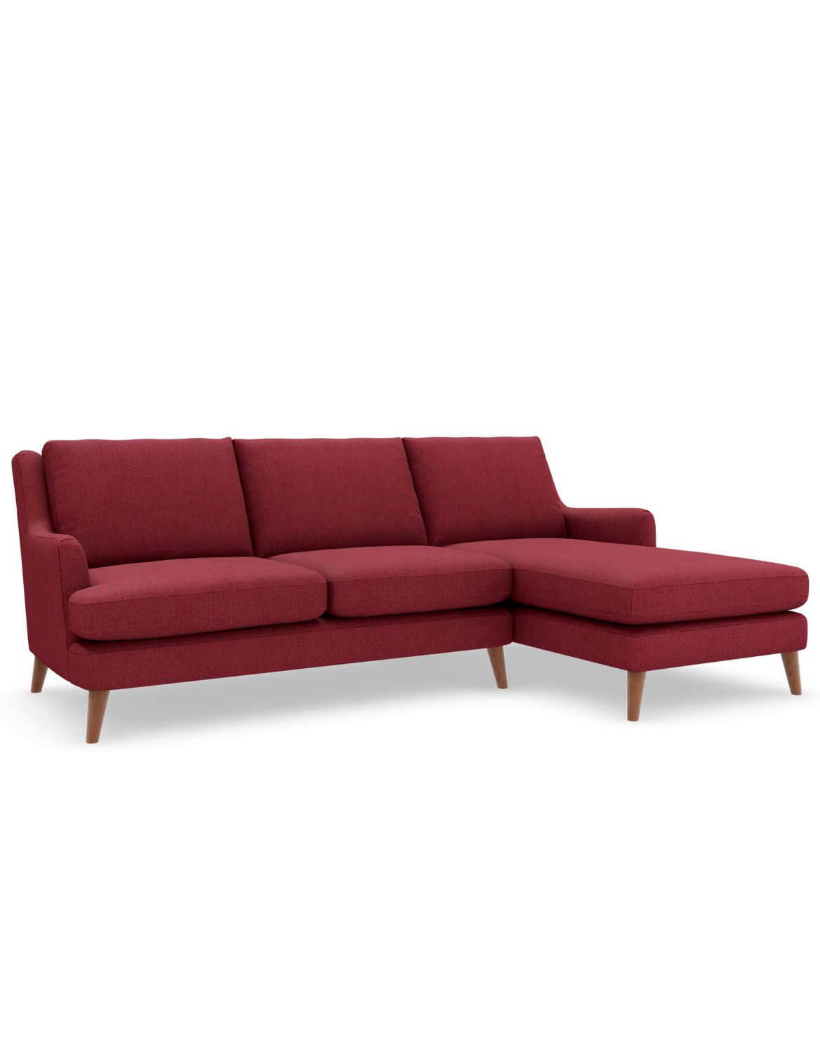 Ashton Corner Chaise Sofa (Right-Hand) red