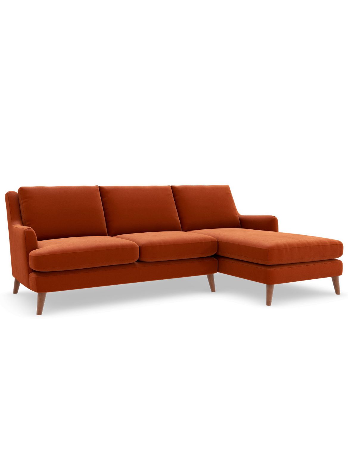 Ashton Corner Chaise Sofa (Right-Hand) orange