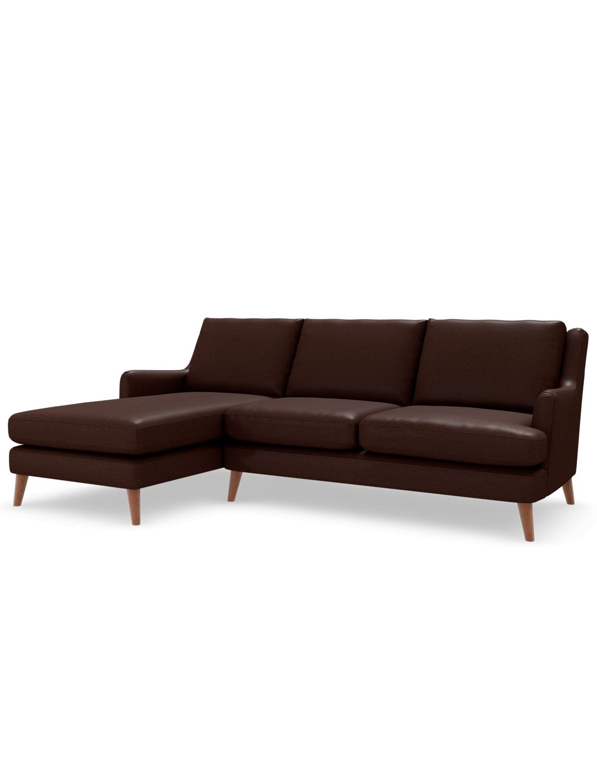 Ashton Corner Chaise Sofa (Left-Hand) brown