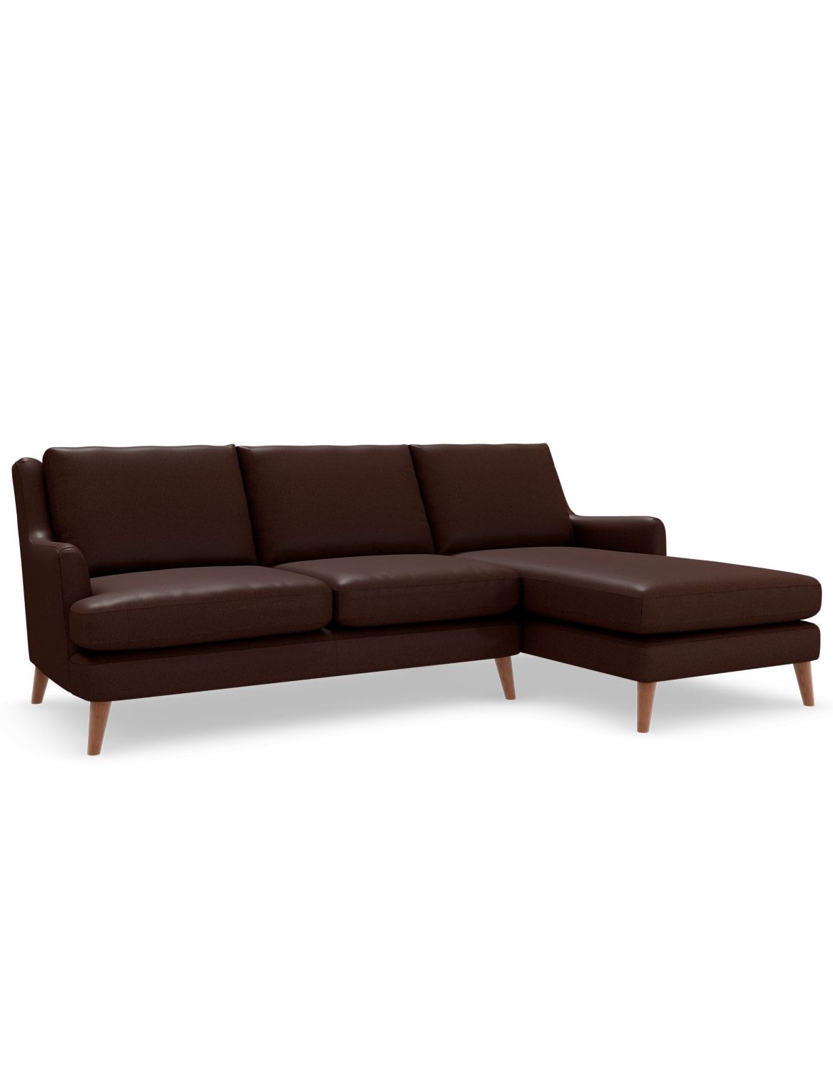 Ashton Corner Chaise Sofa (Right-Hand) brown