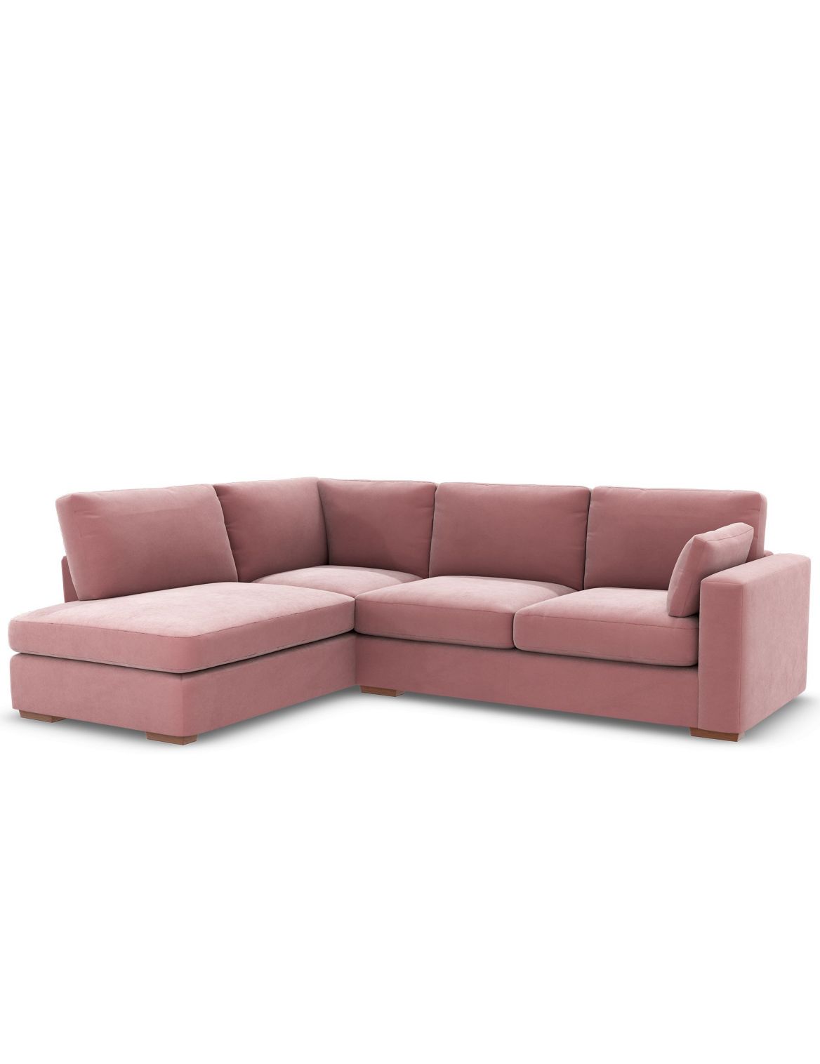 Boston Corner Chaise Sofa (Left-Hand) pink