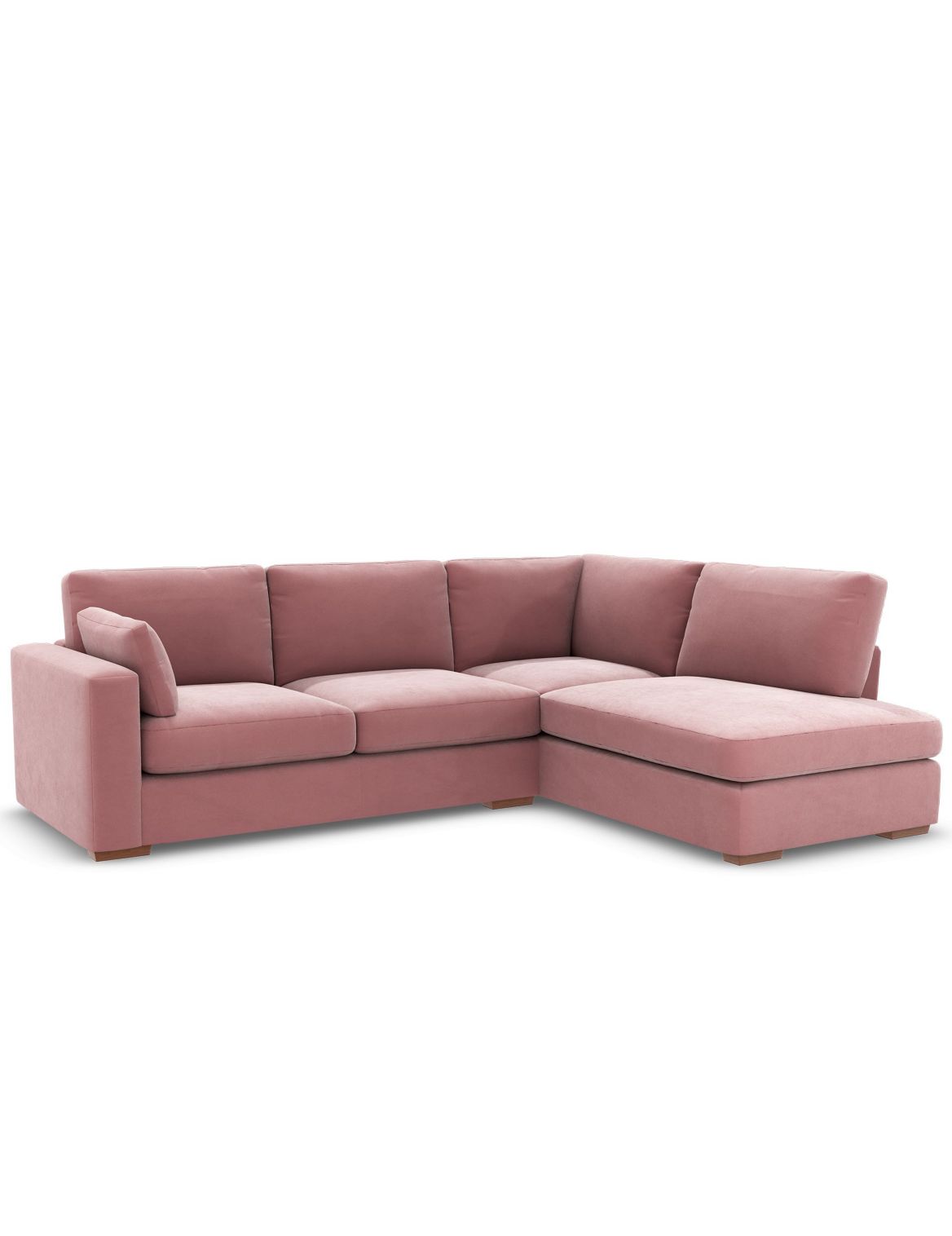 Boston Corner Chaise Sofa (Right-Hand) pink