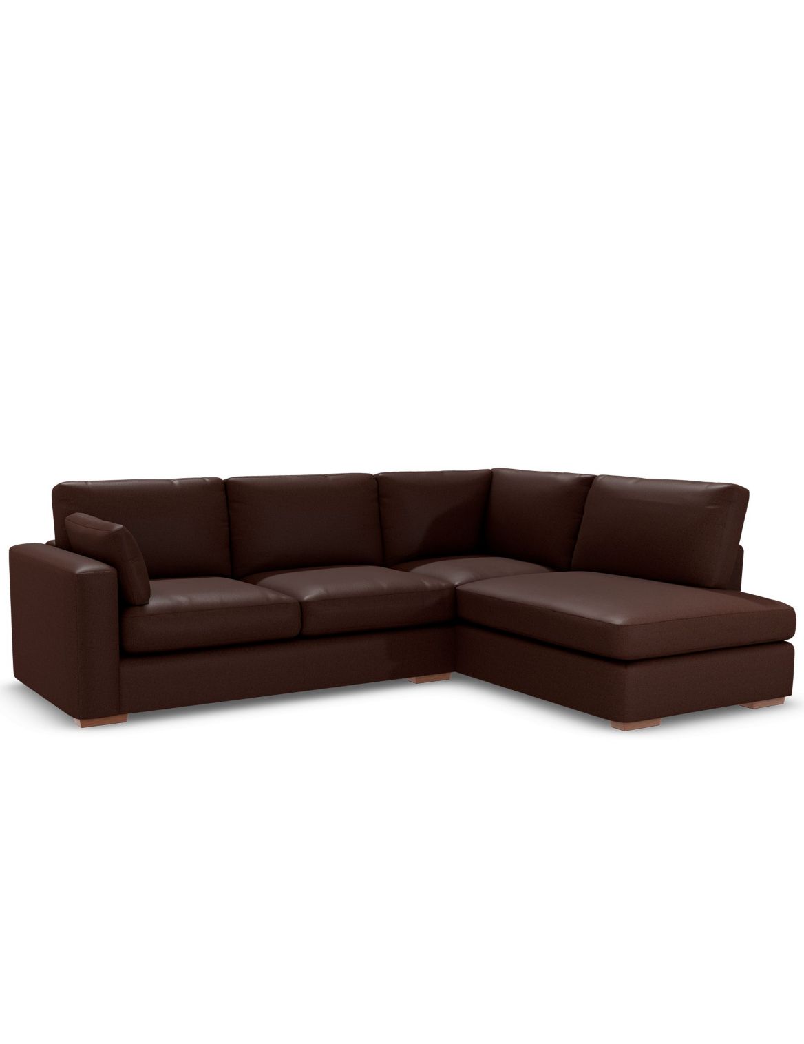 Boston Corner Chaise Sofa (Right-Hand) brown