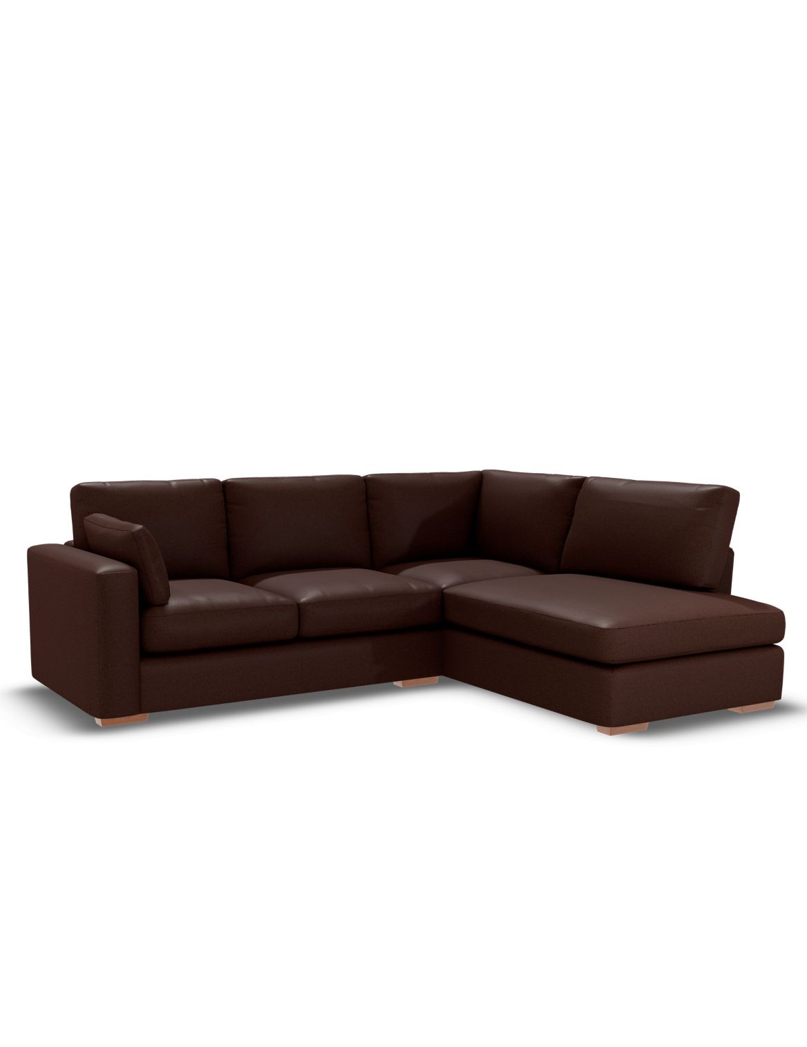 Boston Small Corner Chaise Sofa (Right-Hand) brown
