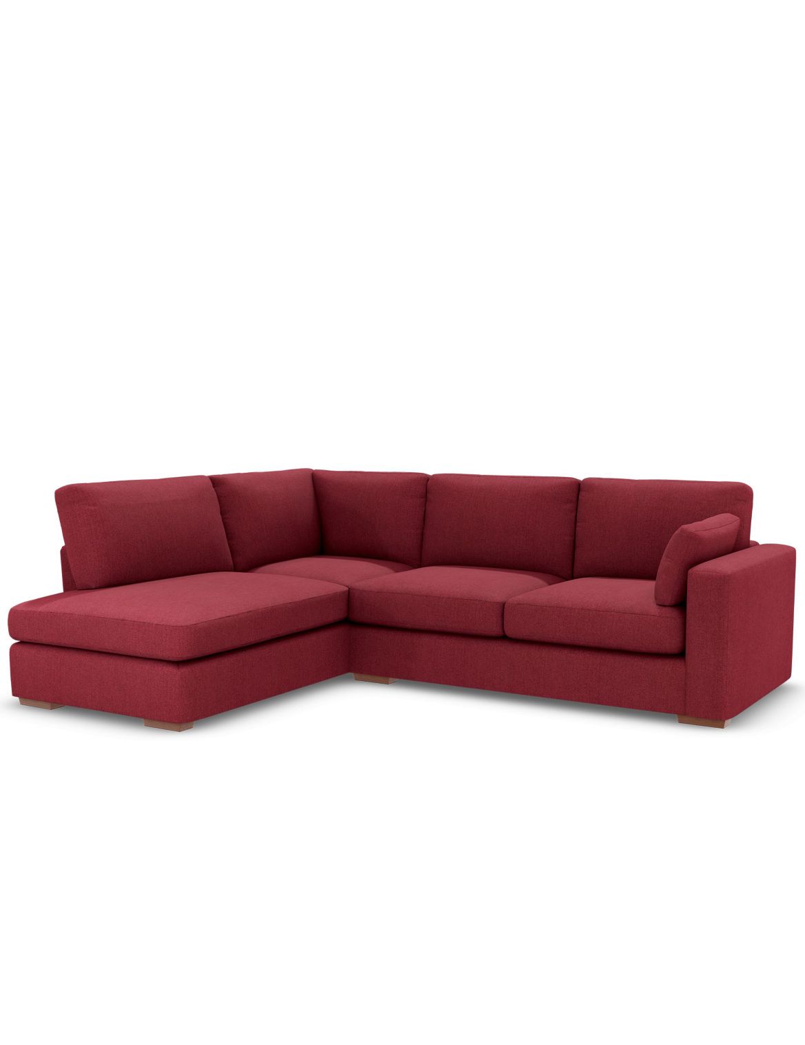 Boston Corner Chaise Sofa (Left-Hand) red