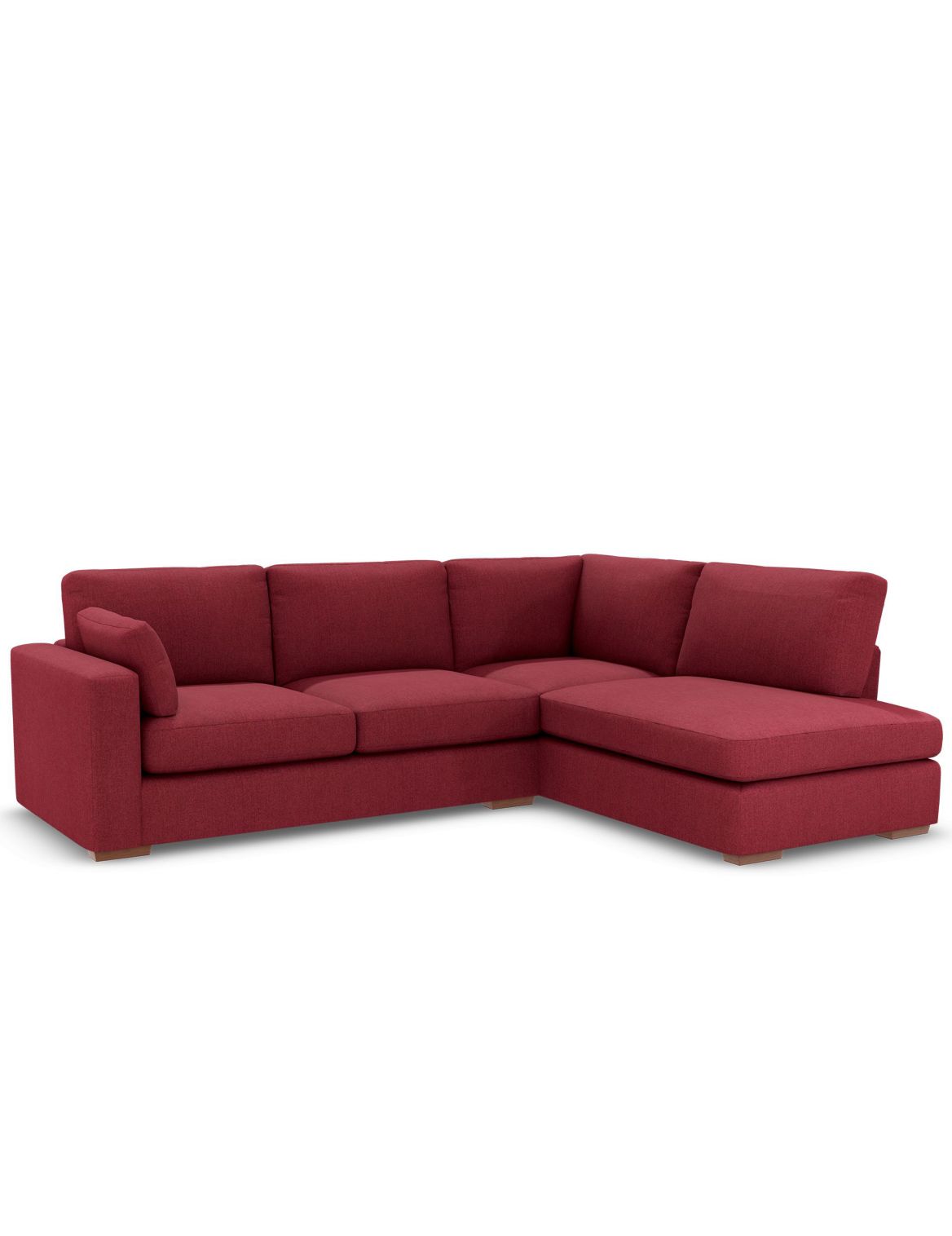 Boston Corner Chaise Sofa (Right-Hand) red