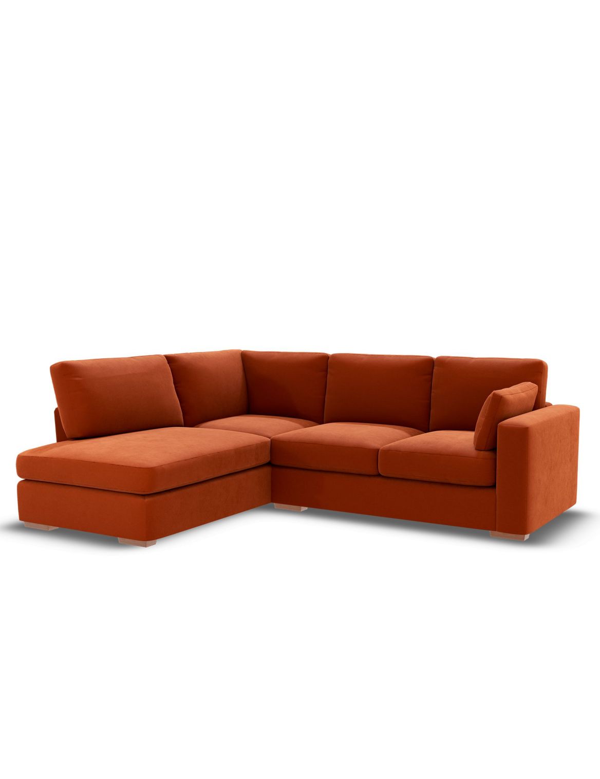 Boston Small Corner Chaise Sofa (Left-Hand) orange