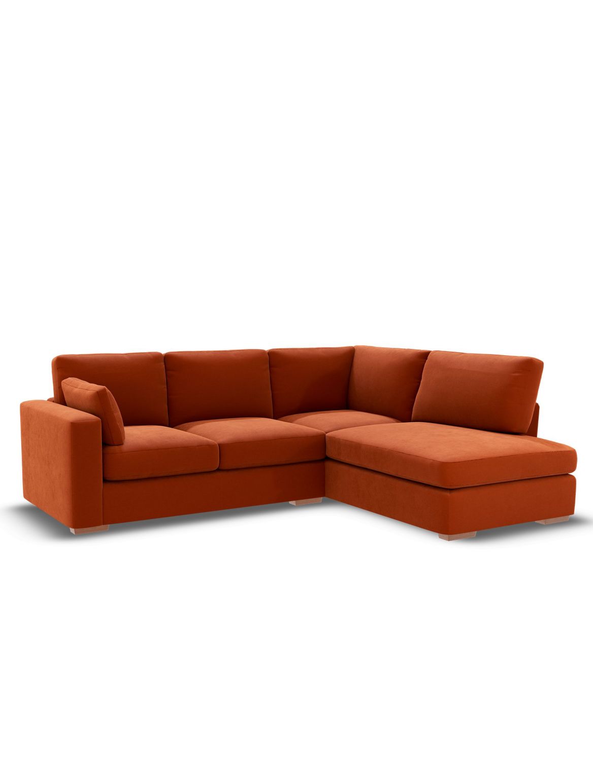 Boston Small Corner Chaise Sofa (Right-Hand) orange