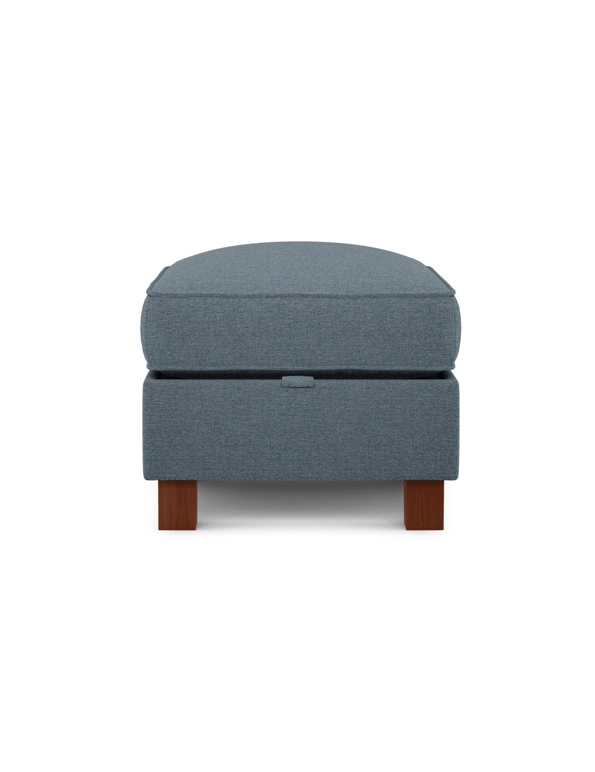 Small Storage Footstool blue