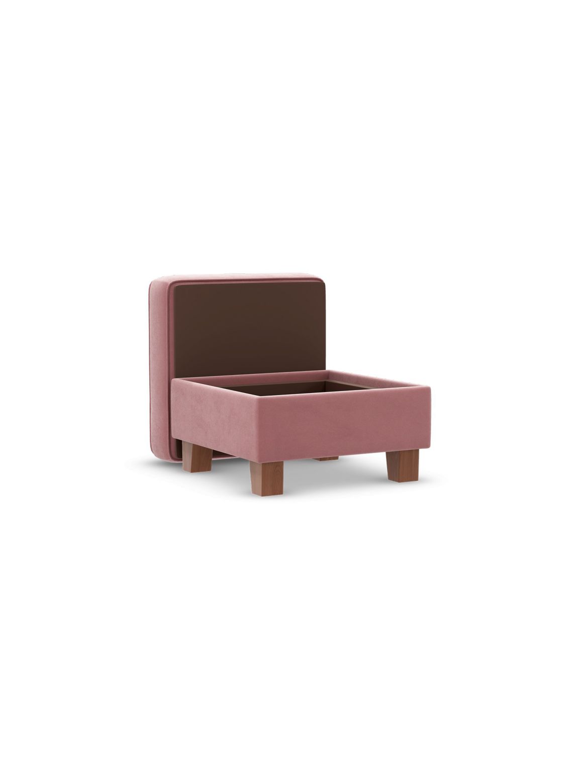 Small Storage Footstool pink
