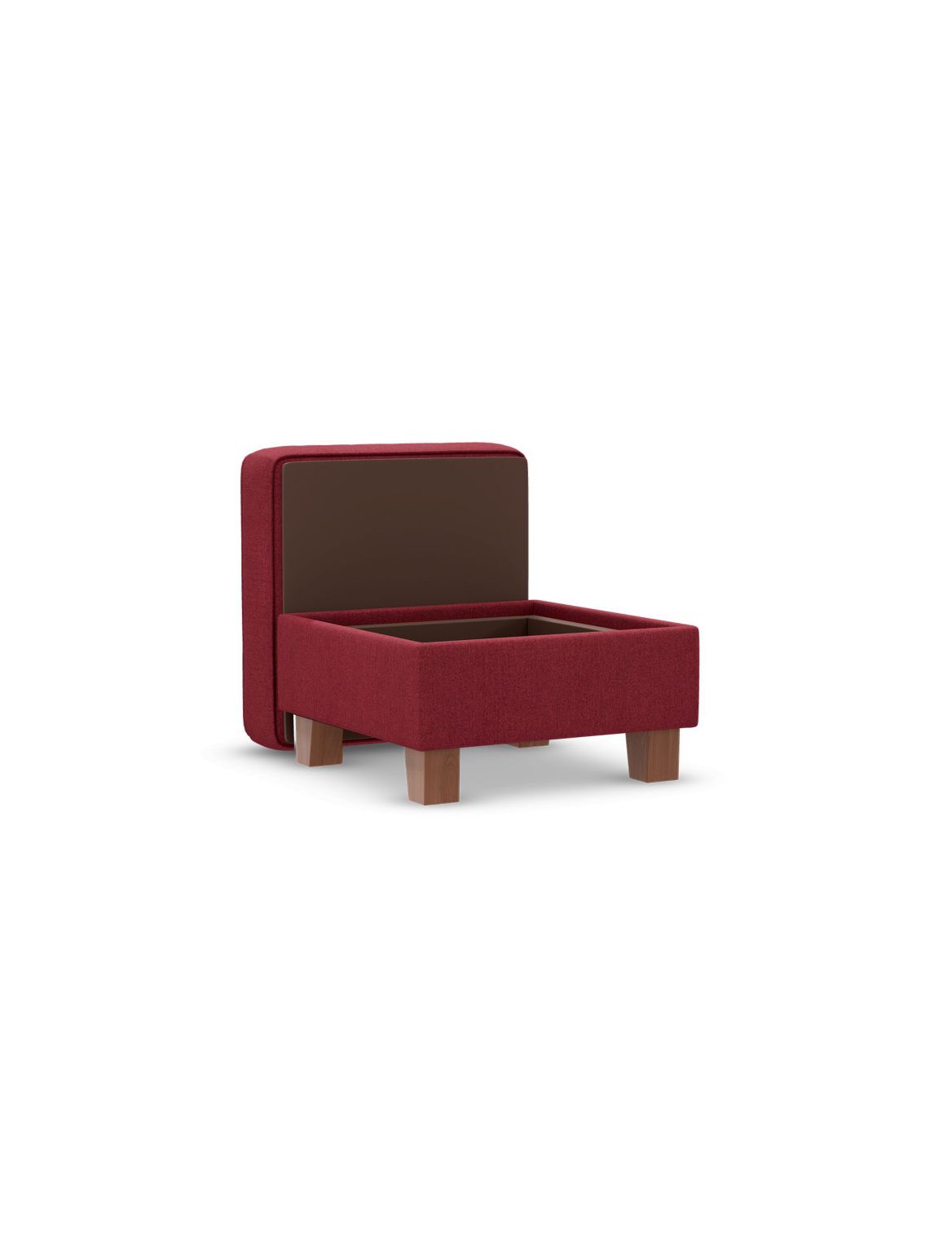 Small Storage Footstool red