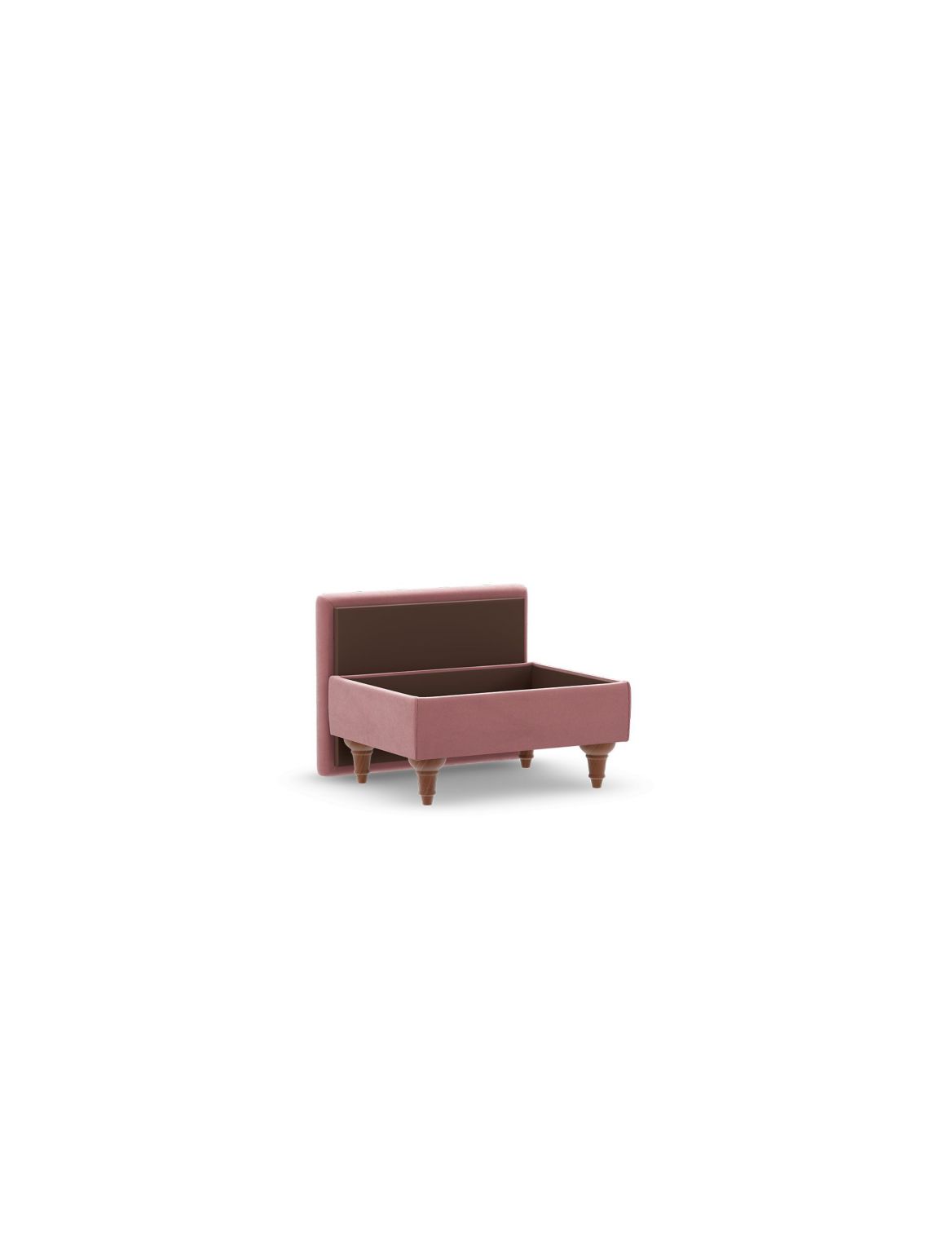 Highland Plain Storage Footstool pink