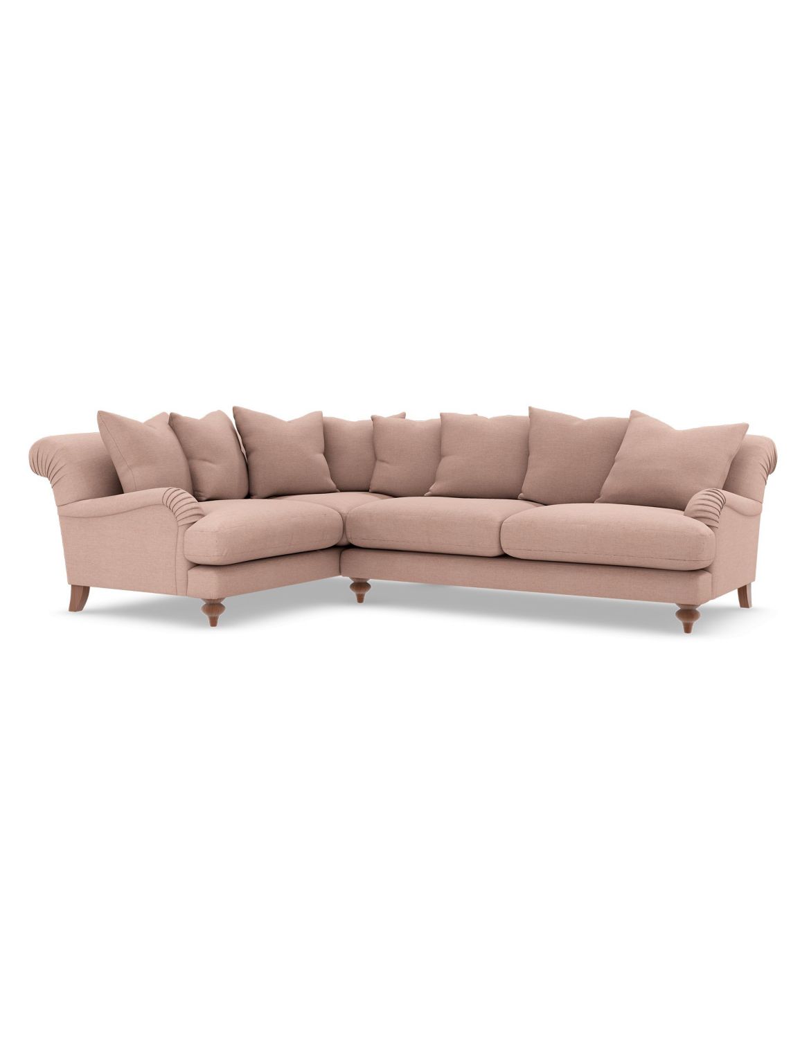 Isabelle Small Corner Sofa (Left-Hand) pink