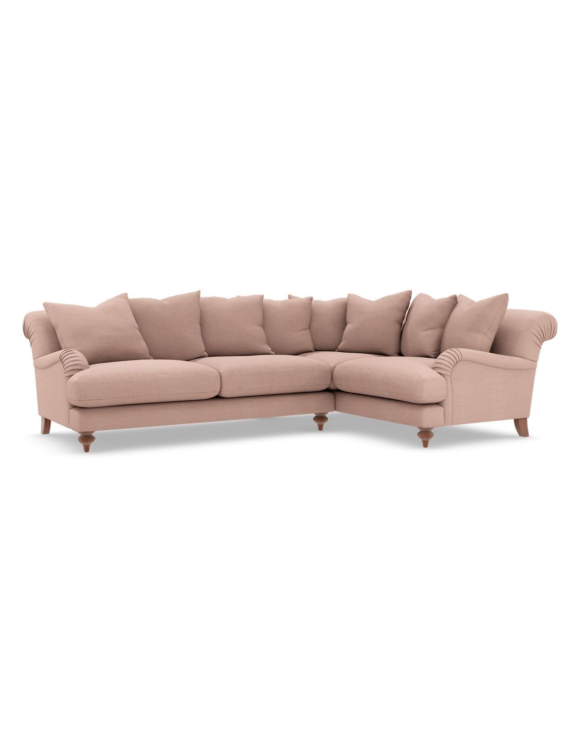 Isabelle Small Corner Sofa (Right-Hand) pink