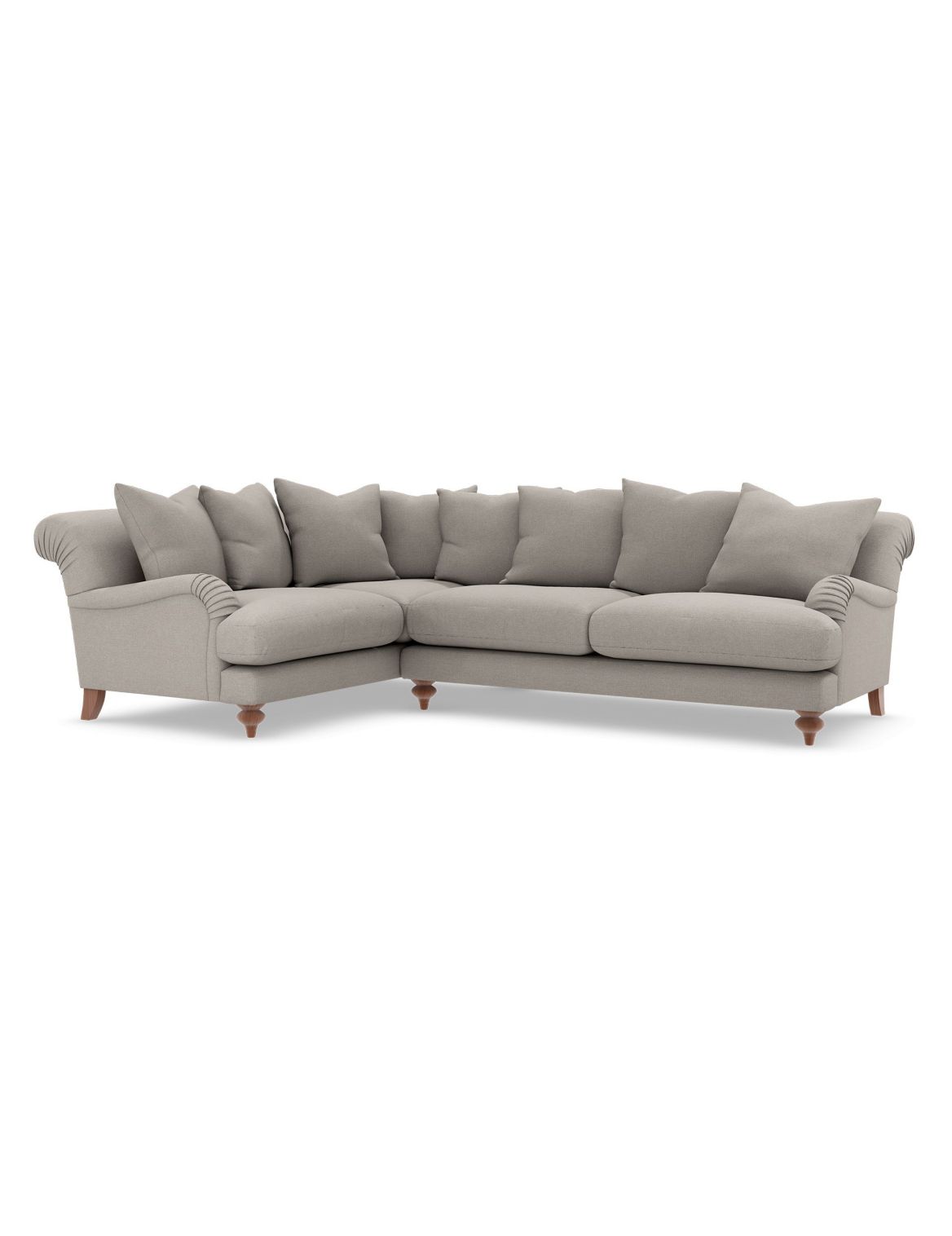 Isabelle Small Corner Sofa (Left-Hand) silver