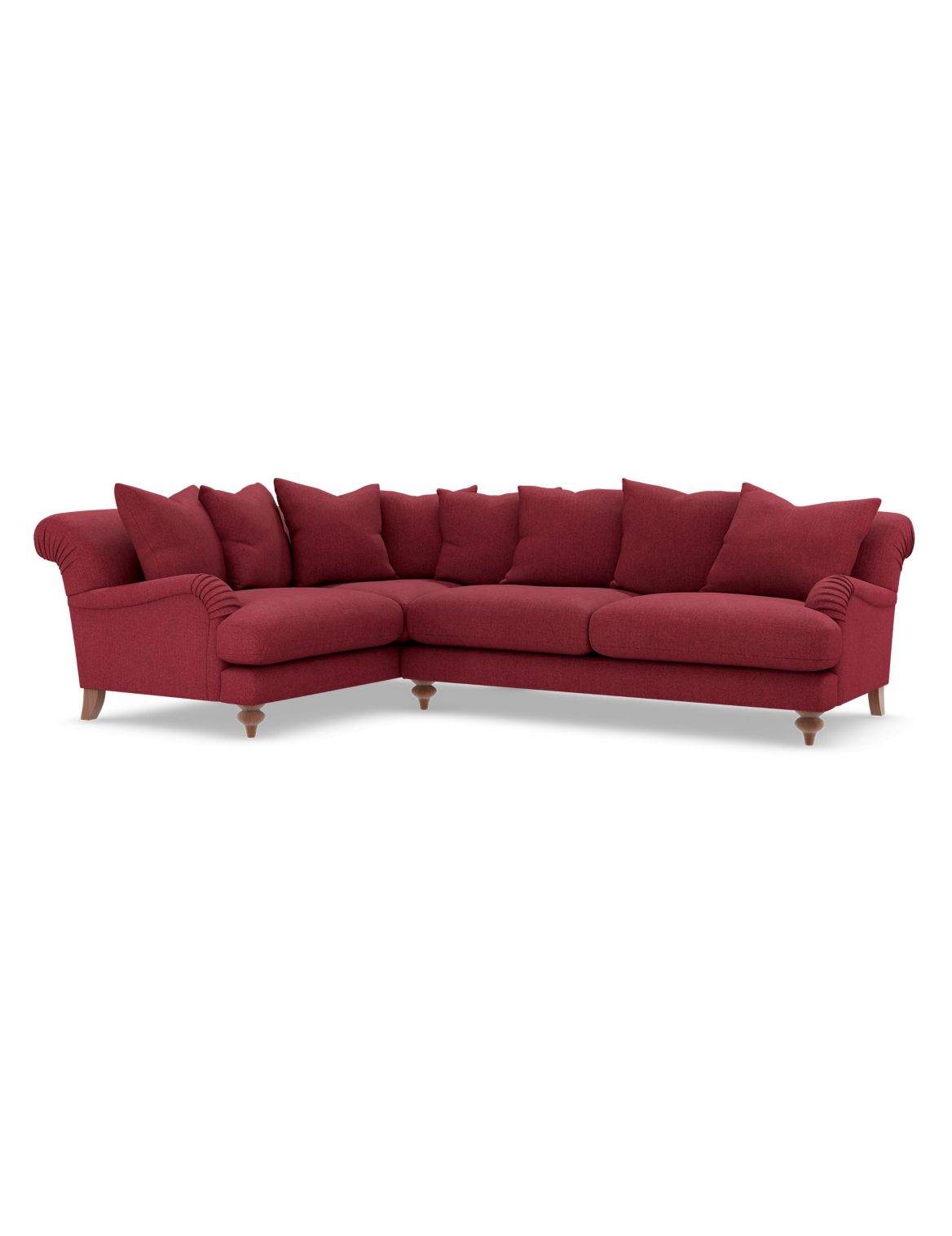 Isabelle Small Corner Sofa (Left-Hand) red