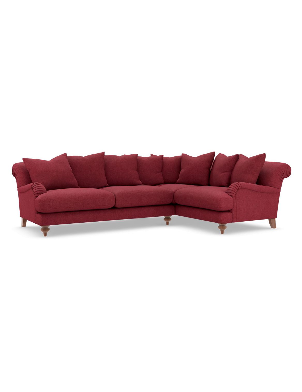 Isabelle Small Corner Sofa (Right-Hand) red