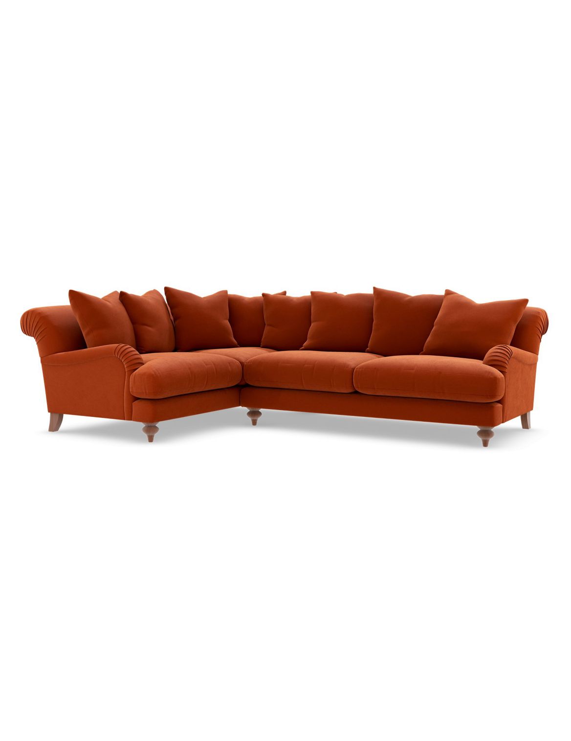 Isabelle Small Corner Sofa (Left-Hand) orange