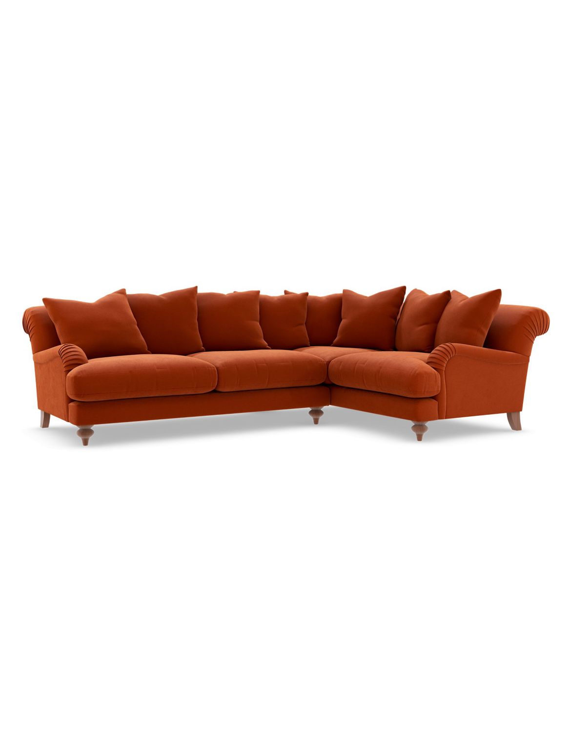 Isabelle Small Corner Sofa (Right-Hand) orange