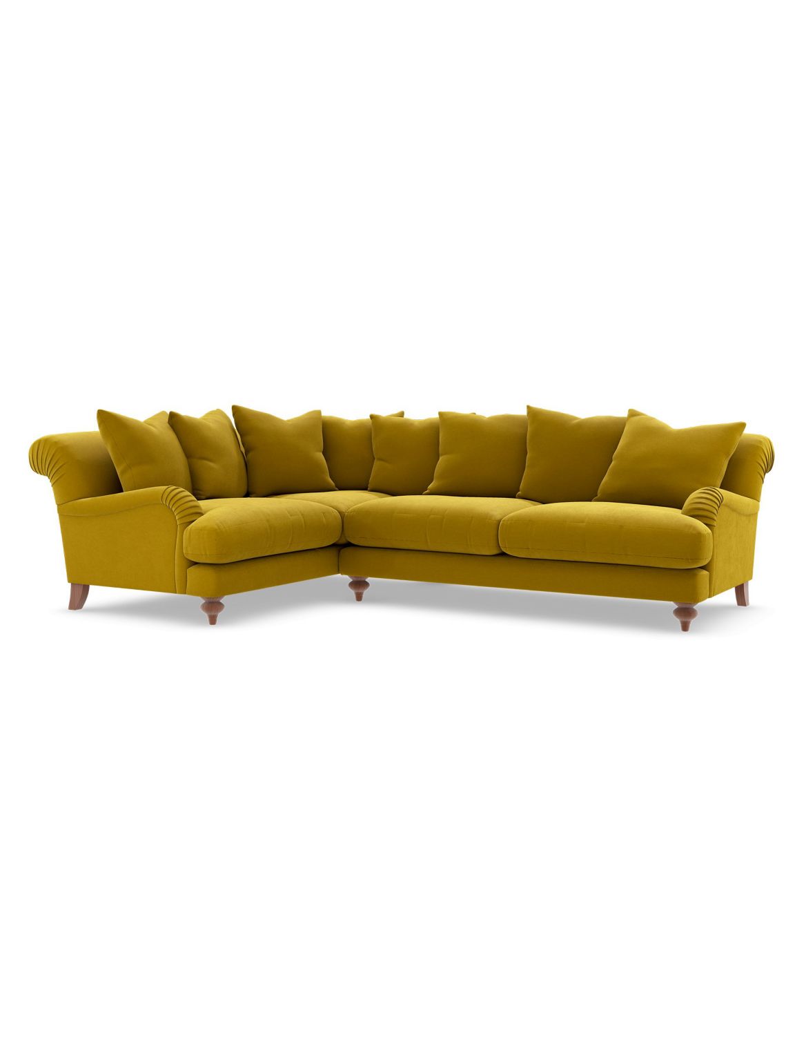 Isabelle Small Corner Sofa (Left-Hand) yellow