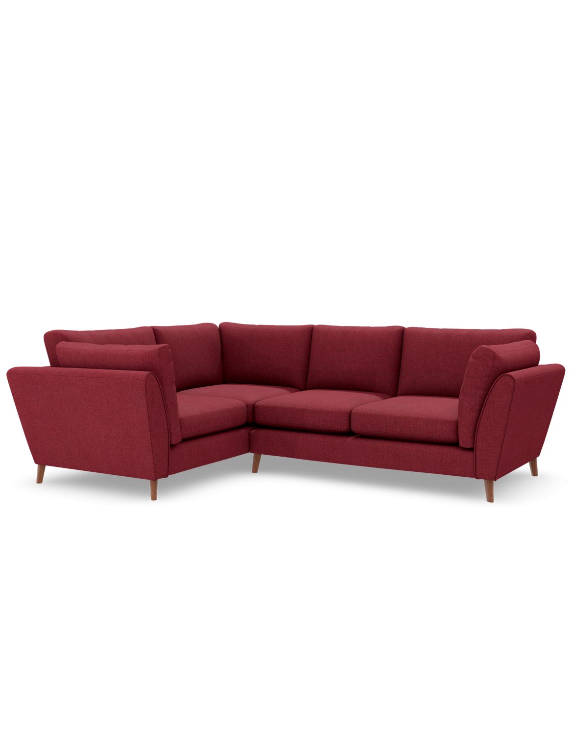 Finch Small Corner Sofa (Left-Hand) red