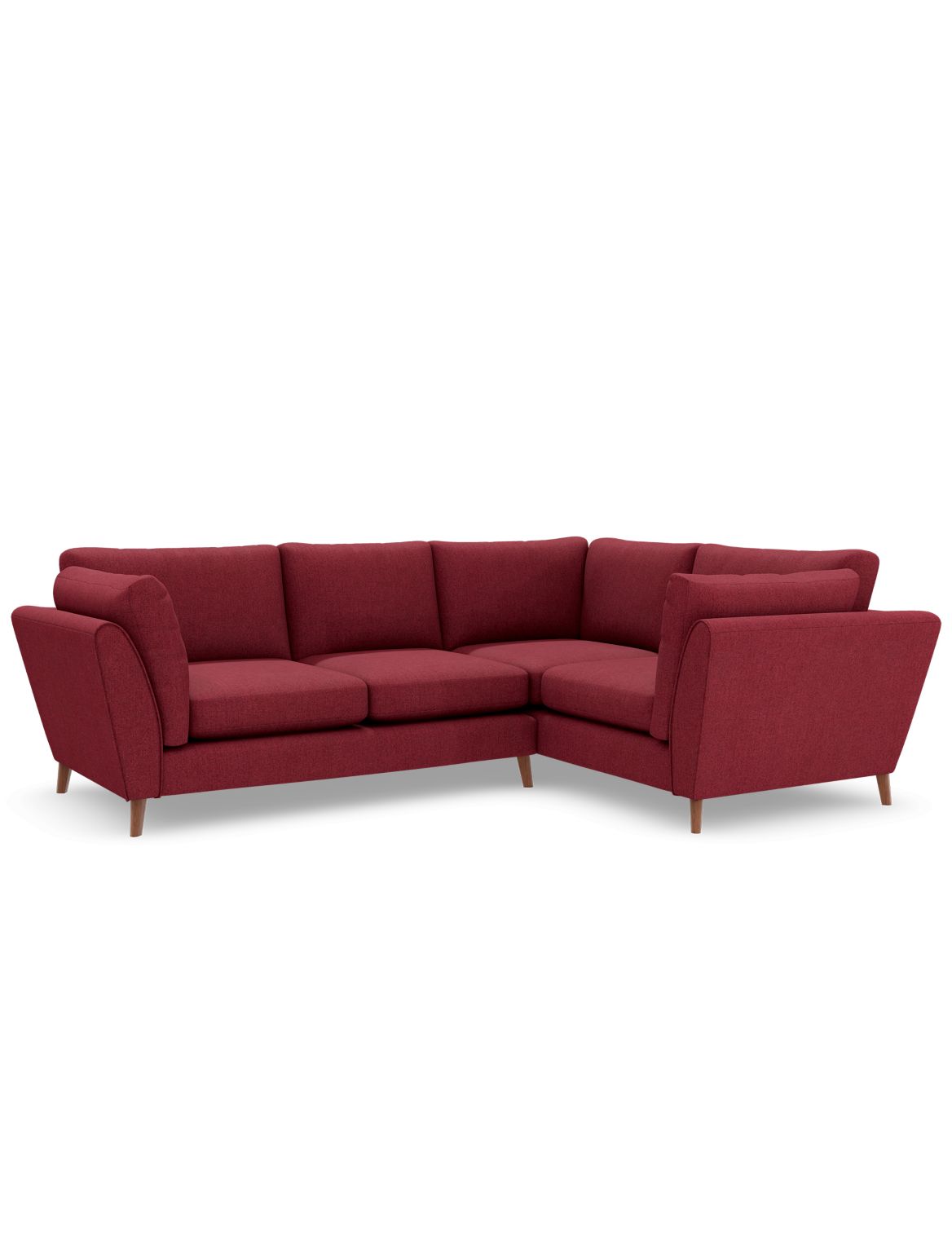 Finch Small Corner Sofa (Right-Hand) red