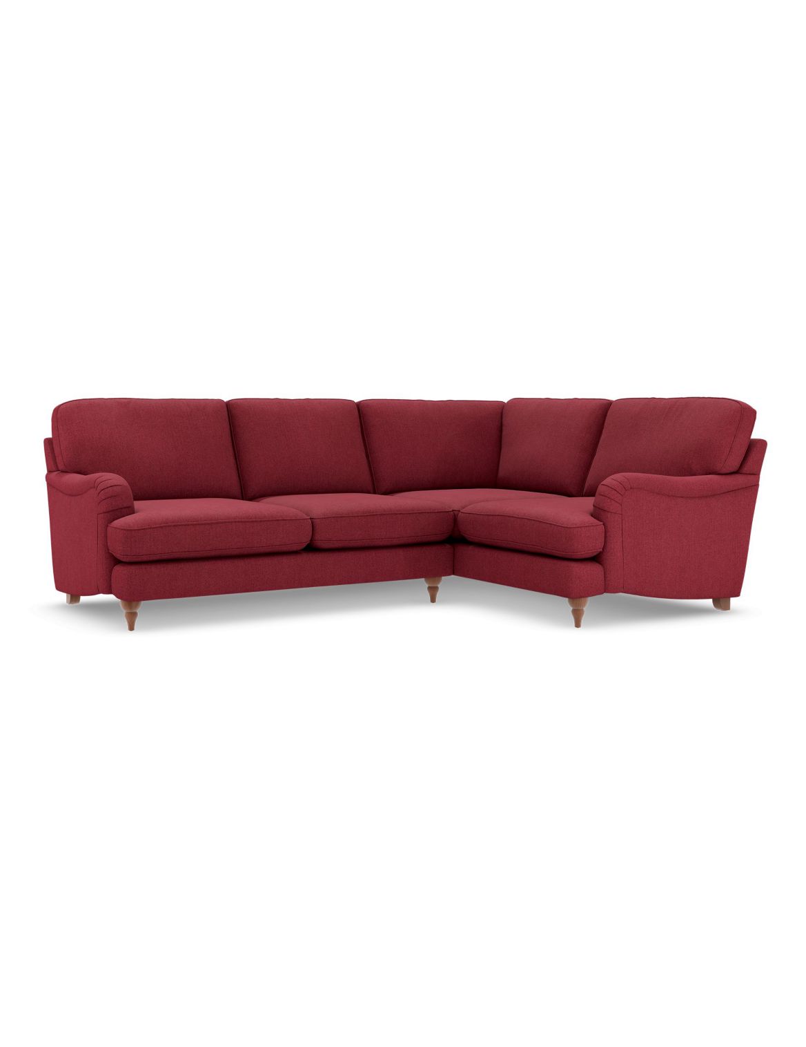 Rochester Small Corner Sofa (Right-Hand) red