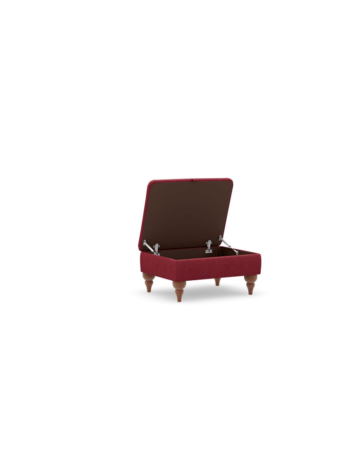 Rochester Storage Footstool red