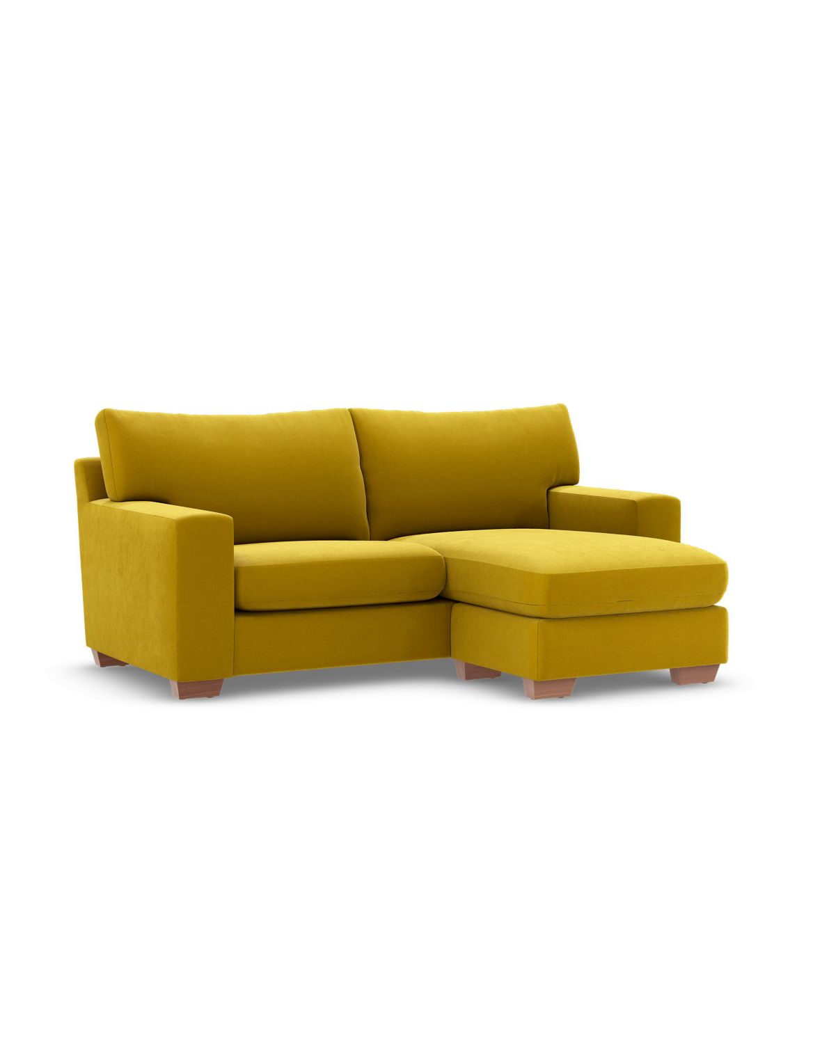 Alfie Corner Chaise Sofa yellow