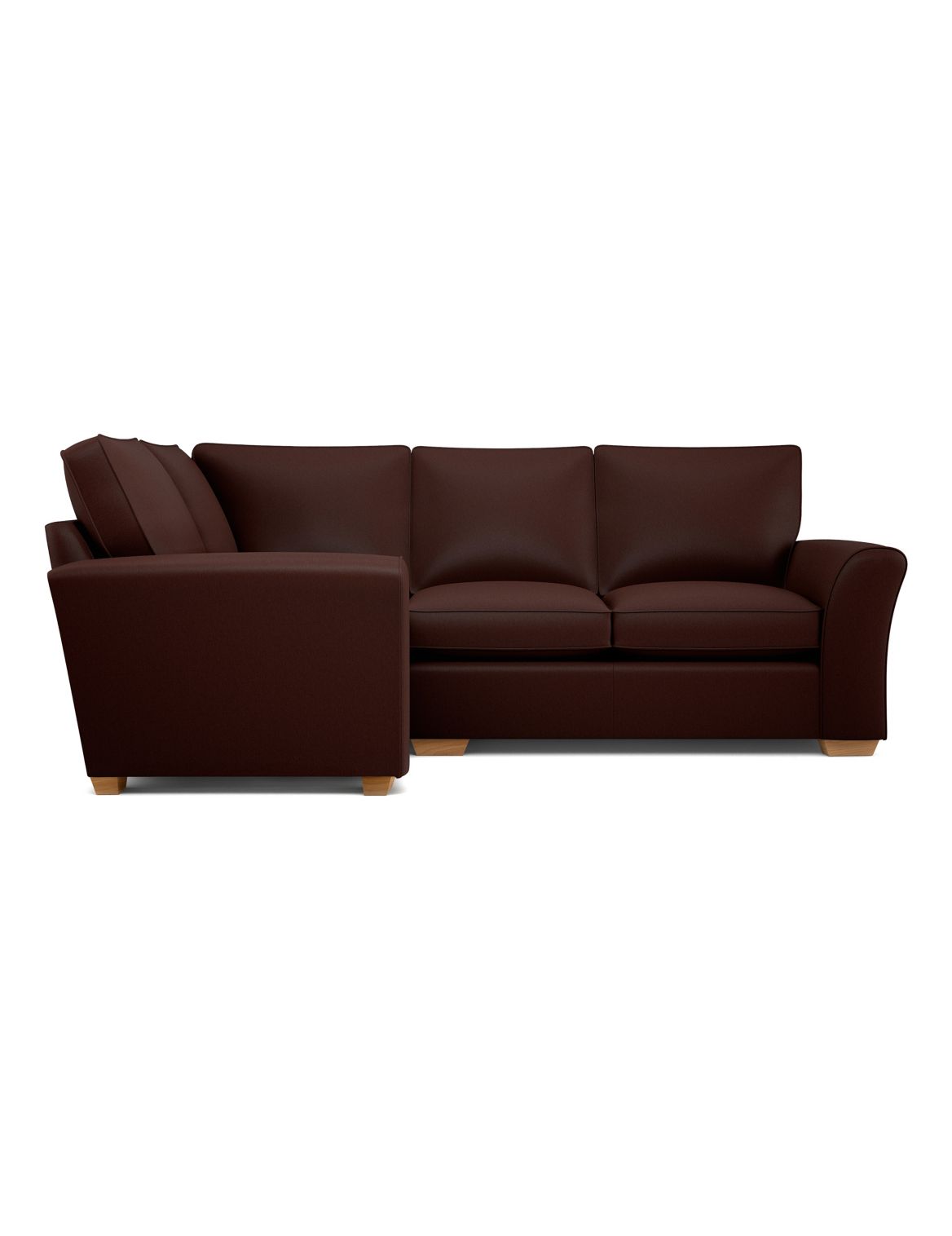 Lincoln Extra Small Corner Sofa (Left-Hand) brown