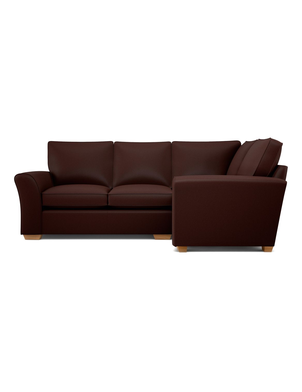 Lincoln Extra Small Corner Sofa (Right-Hand) brown