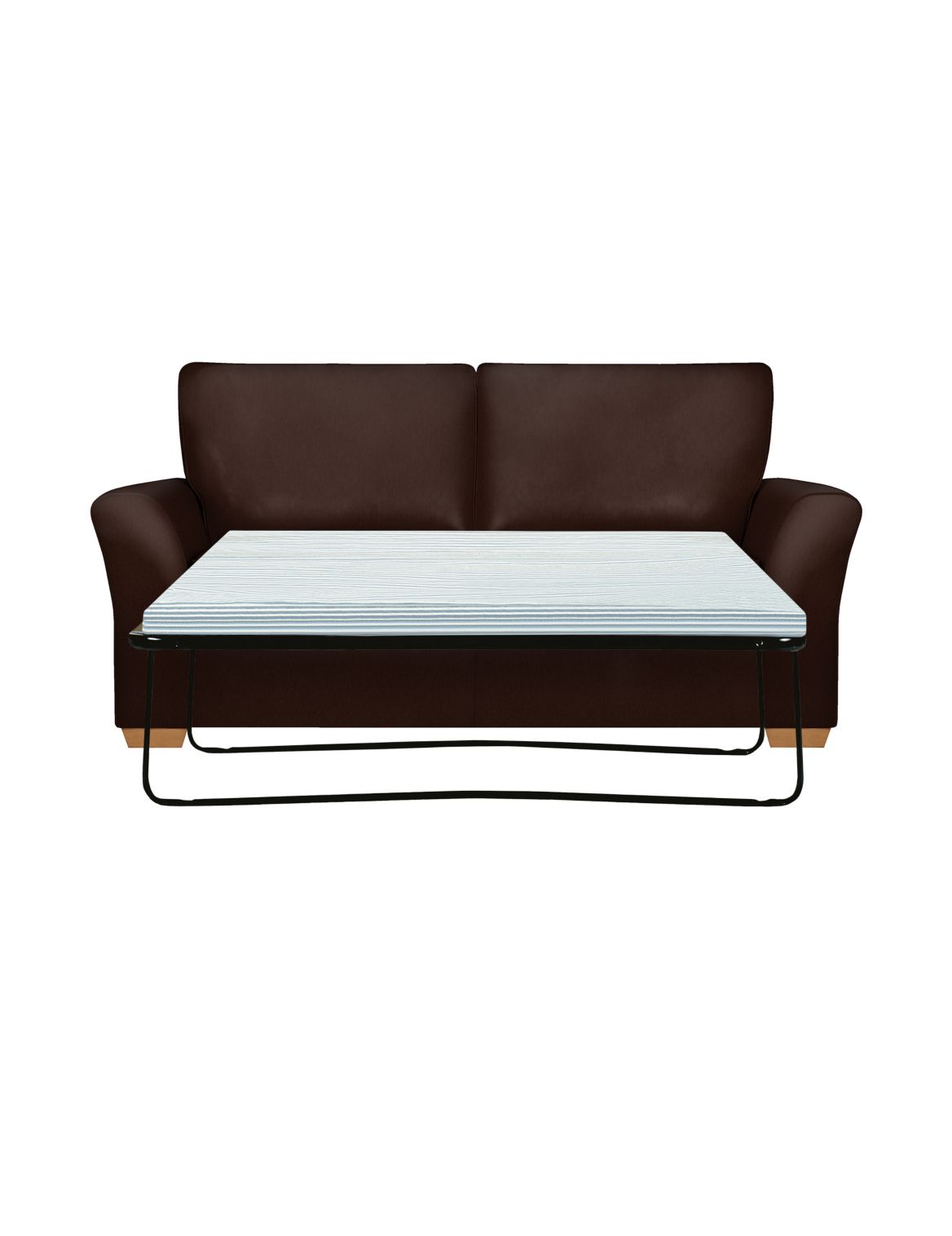 Lincoln Large Sofa Bed (Foam Mattress) Brown