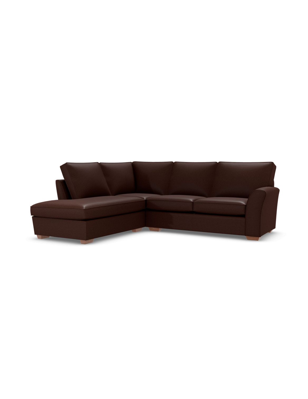 Lincoln Corner Chaise Sofa (Left-Hand) brown