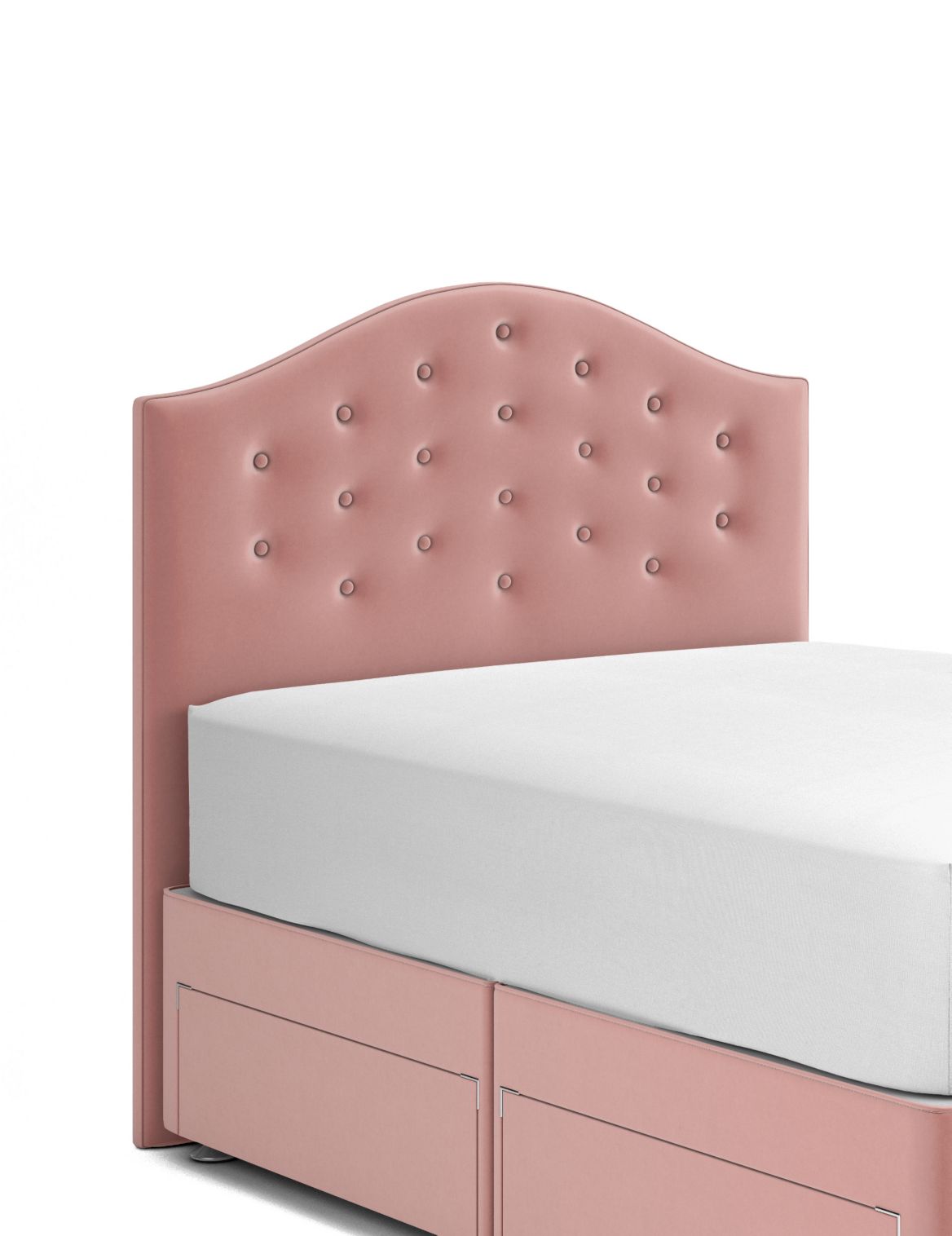 Classic Buttoned Headboard pink