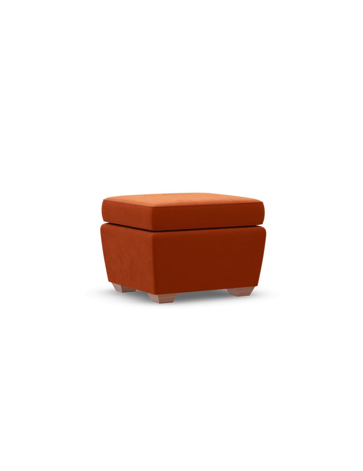 Nantucket Storage Footstool orange