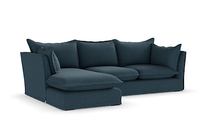 m&s x fired earth blenheim chaise sofa (left hand) - 1size