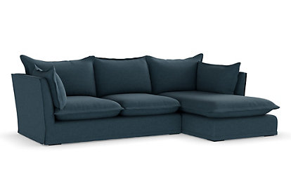 m&s x fired earth blenheim chaise sofa (right hand) - 1size