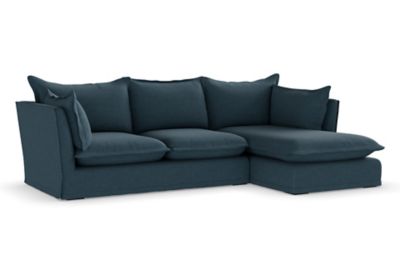 M&S X Fired Earth Blenheim Chaise Sofa (Right Hand)