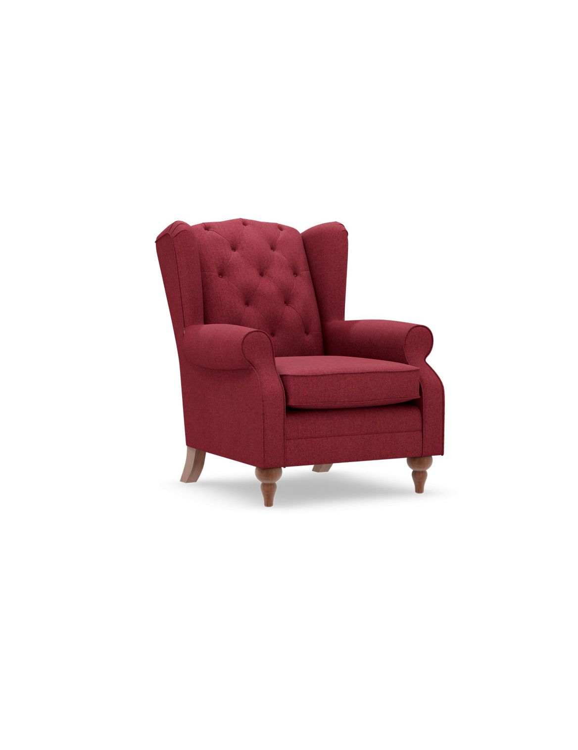 Highland Button Armchair red