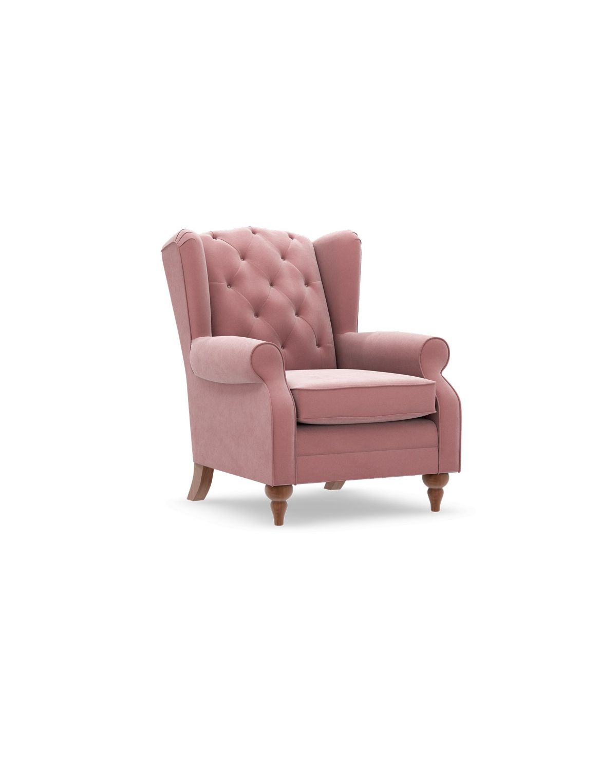 Highland Button Armchair pink