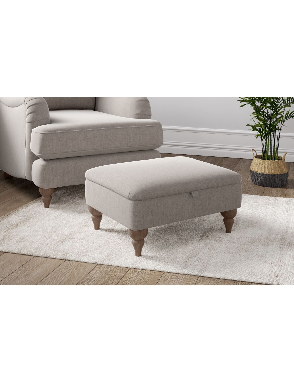 Rochester Footstool with Storage