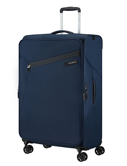 samsonite litebeam 4 wheel soft large suitcase - 1size - navy, navy