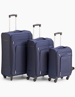 M&S Jasper Set of 3 Soft Suitcases
