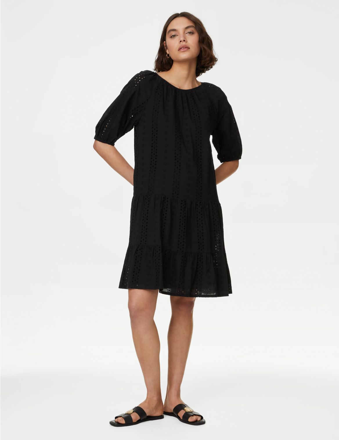 Jersey Pleated Midi Skirt black