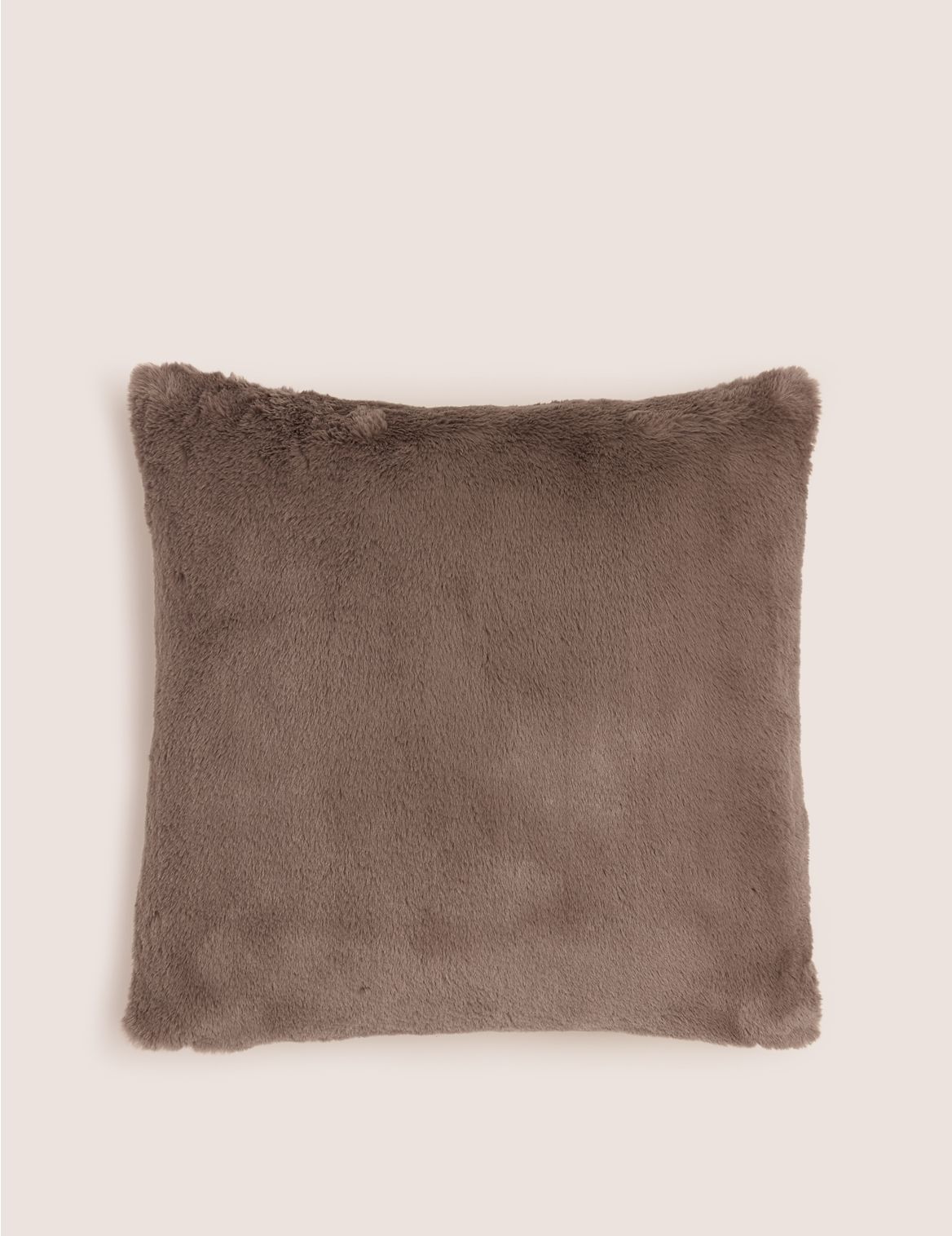 Supersoft Faux Fur Medium Cushion brown