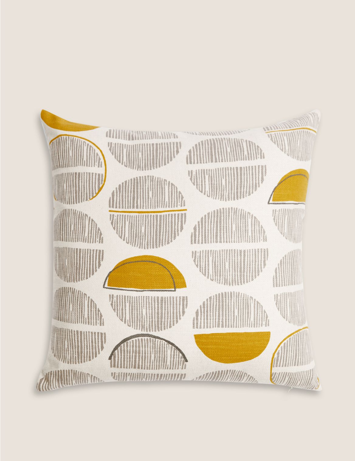 Layla Spotty Textured Cushion yellow