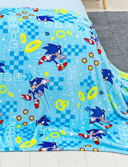Marks And Spencer Sonic™ Go Flannel Fleece Throw - 1Size - Multi, Multi